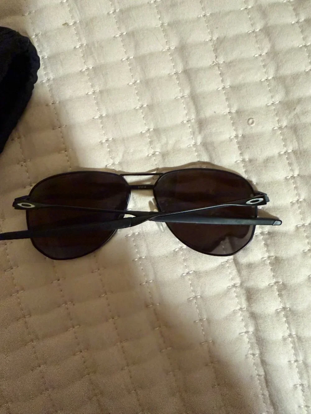 Oakley black aviator sunglasses